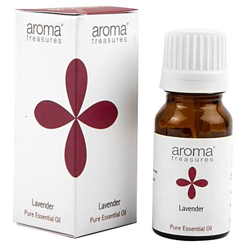 Aroma Treasures Lavender Essential Oil - 100% Pure & Natural, 10 ml  