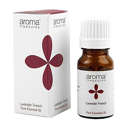 Aroma Treasures Lavender French Essentail Oil - 100% Pure & Natural, 10 ml  