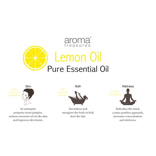 Aroma Treasures Lemongrass Essential Oil - 100% Pure & Natural, 10 ml  