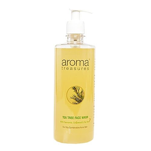 Buy Aroma Treasures Face Wash Tea Tree 500 Ml Online at the Best Price