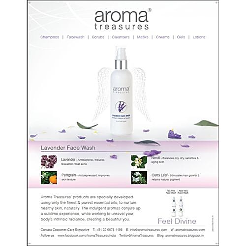 Buy Aroma Treasures Face Wash Lavender 100 Ml Online at the Best Price