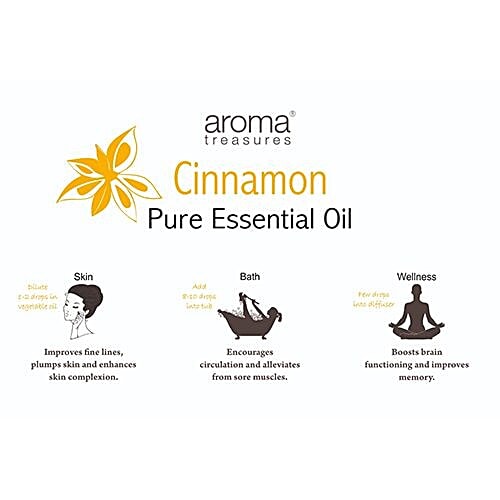 Aroma Treasures Cinnamon Leaf Essential Oil - 100% Pure & Natural, 10 ml  