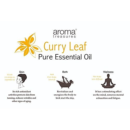 Aroma Treasures Curry Leaf Essential Oil - 100% Pure & Natural, 10 ml  