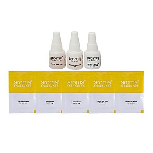 Aroma Treasures Royal Gold Facial Kit For Dry Skin - Single Time Use, 20 g  