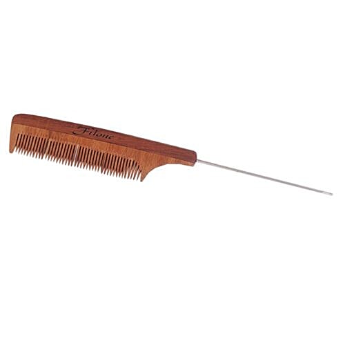 Filone Wooden Pin Tail Comb - W12, 1 pc