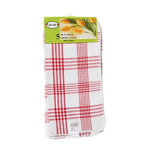 Blor Kitchen Towel - Tulips Red, 5 pcs  