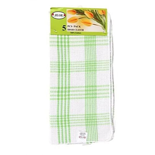 Blor Kitchen Towel - Tulips Green, 5 pcs  
