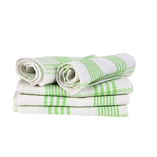 Blor Kitchen Towel - Tulips Green, 5 pcs  