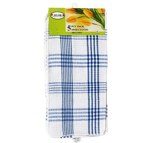 Blor Kitchen Towel - Tulips Blue, 5 pcs  