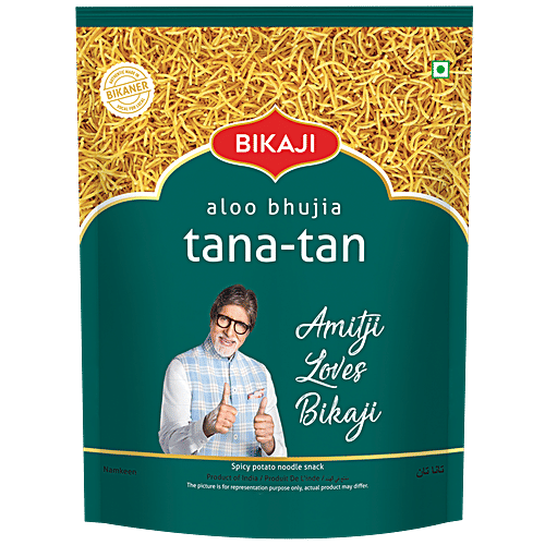 Bikaji Aloo Bhujia - Tana-Tan, 400 g Pouch Zero Trans Fat & Zero Cholesterol