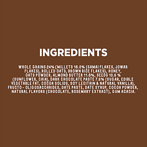Yoga Bar Chocolate Chunk Nut Multigrain Energy Bar, 38 g Rich in Fibre, High Protein, Zero Cholesterol