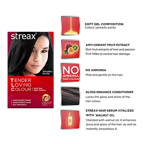 Streax Hair Color, 20 ml Tlc Dark Brown 3 No Ammonia