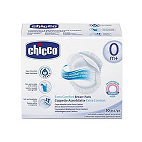 Chicco Nursing Pads - Anti Bacterial Absorb, 30 pcs  