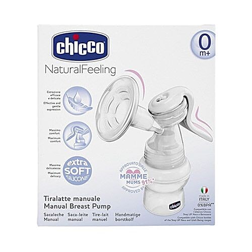 Chicco Manual Breast Pump - Natural Feeling Stepup, 1 pc  