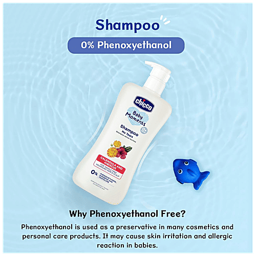 Chicco Baby Moments - Shampoo, Calendula & Hibiscus, For Tangle Free Nourished Hair & Scalp, 500 ml  Parabens Free