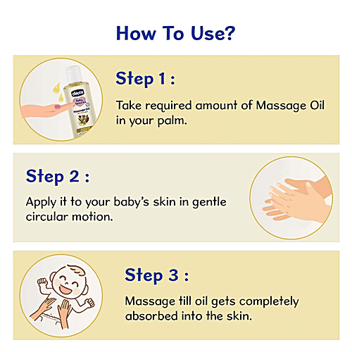 Chicco Baby Moments -  Massage Oil, Olive & Almond Oil, For Deep Moisturised Skin & Nourished Scalp, 200 ml  Parabens Free