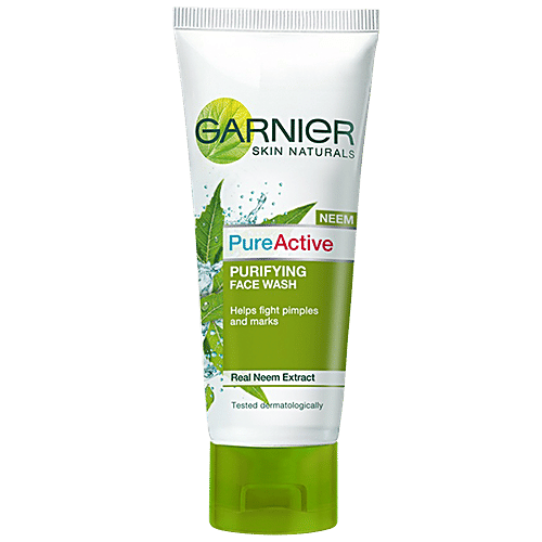 Garnier Skin Naturals - Pure Active Neem Face Wash, 50 g  
