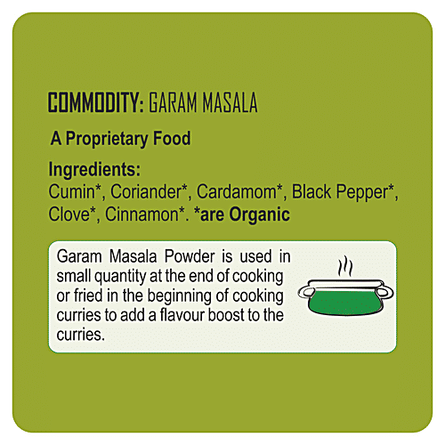 24 Mantra Organic Garam Masala, 50 g Carton No Trans Fat