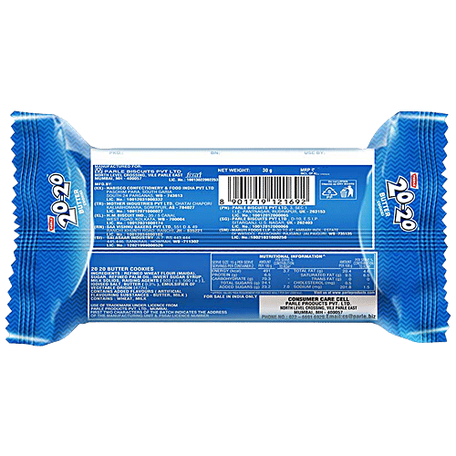 Parle 20-20 Butter Cookies, 30 g Pouch 