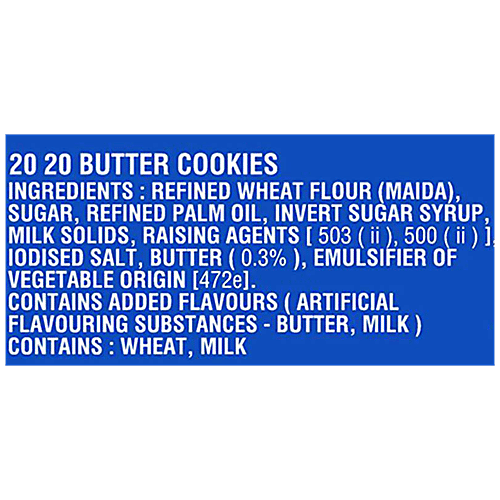 Parle 20-20 Butter Cookies, 30 g Pouch 