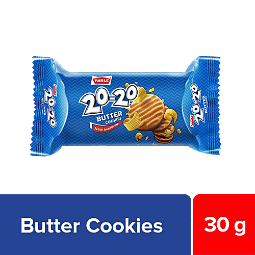 Parle 20-20 Butter Cookies, 30 g Pouch 