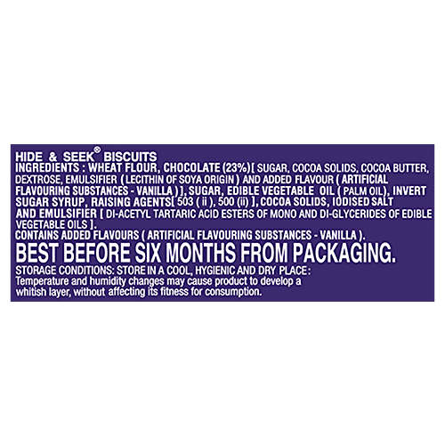 Parle Platina Hide & Seek Chocolate Chip Cookies, 33 g  
