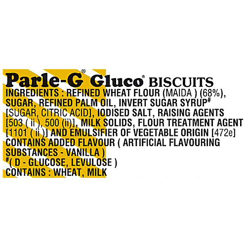 Parle Original Gluco Biscuits, 90 g (80 + 10 g Extra) Zero Transfat, Zero Cholesterol, Gives Strength & Energy