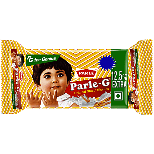 Parle Original Gluco Biscuits, 90 g (80 + 10 g Extra) Zero Transfat, Zero Cholesterol, Gives Strength & Energy