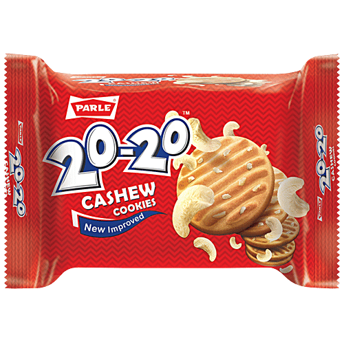 Parle 20-20 Cashew Cookies, 70 g Pouch 