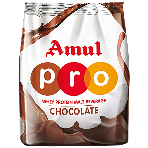 Buy Amul Pro Whey Protein Malt Beverage Health Drink With Dha Chocolate