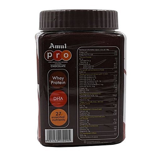 Buy Amul Pro Whey Protein Malt Beverage Health Drink With Dha Chocolate