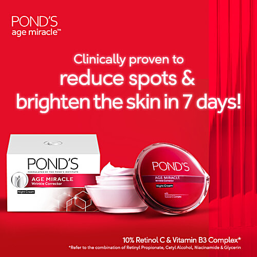 Ponds Age Miracle Wrinkle Corrector Night Cream, 50 g  