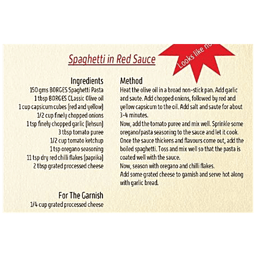 Borges Durum Wheat Pasta - Mini Penne Rigate, 350 g Pouch 0% Cholesterol & No TransFats