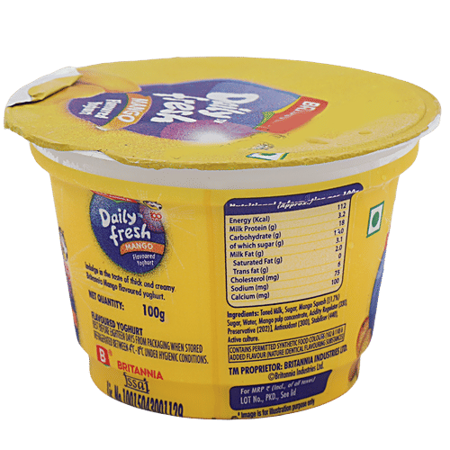 Buy Britannia Daily Fresh Yogurt (Mango) 100 gm Cup Online at Best Price. of Rs 30 bigbasket