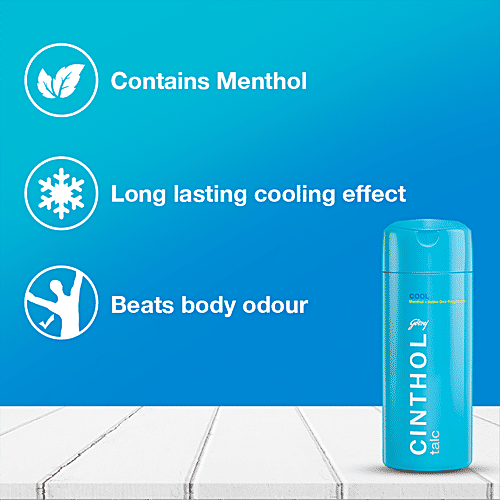 Cinthol Cool Talc - Cooling Effect With Menthol, Active Deo Fragrance, Fights Body Odour, 300 g  Beats Body Odour