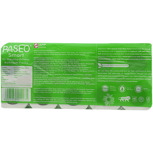 Paseo Toilet Rolls - 2 Ply, 10 pcs  