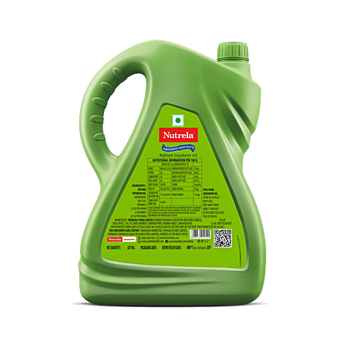 Buy Nutrela Refined Oil Soyabean 5 Ltr Can Online at the Best Price of