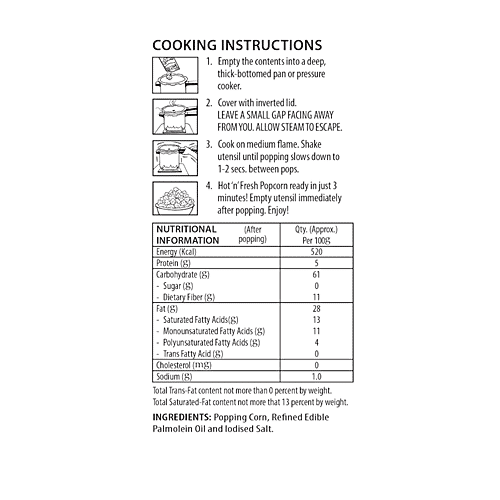 ACT II Popcorn - Classic Salted, 120 g Pouch 