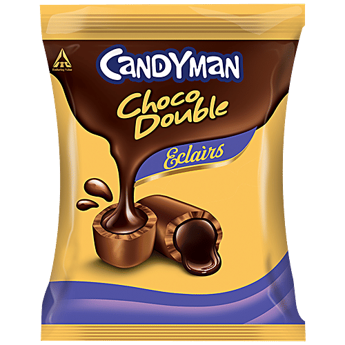 Buy Candyman Choco Double Eclairs Birthday Pack 400 Gm Pouch Online at the Best Price of Rs 100