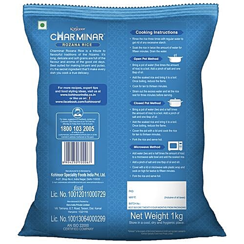 Kohinoor Charminar Rozana Rice, 1 kg  