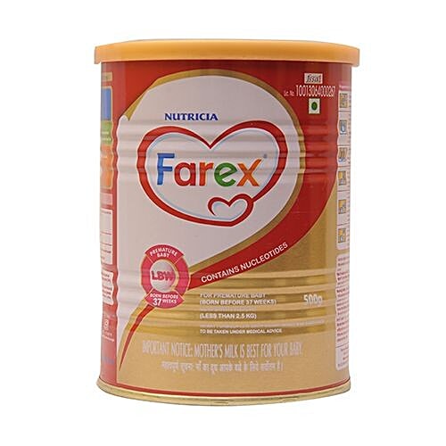 Buy Farex Infant Milk Substitute Low Birth Weight 500 gm Tin Online