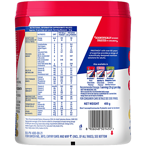 Protinex  Nutritional Drink Mix - Creamy Vanilla Flavour, 400 g Jar 