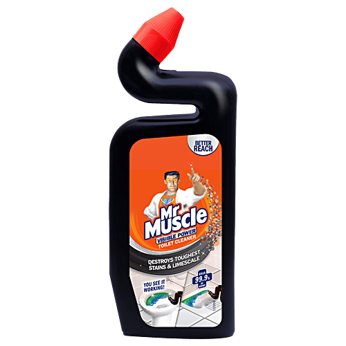 Buy Mr Muscle Toilet Cleaner Visible Power 500 Ml Bottle Online at the