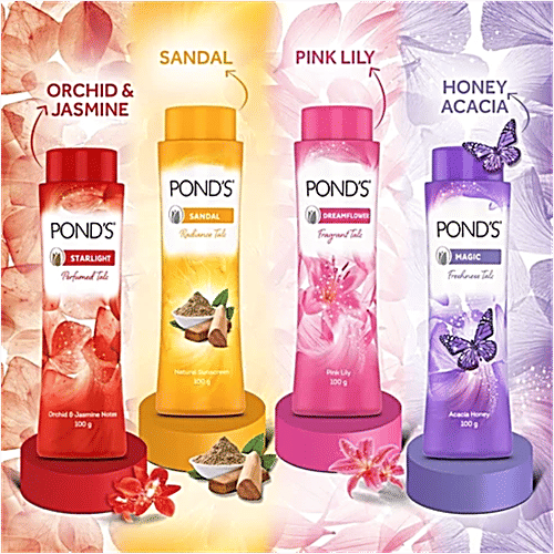 Ponds Dreamflower Pink Lily Perfume Body Powder, 40 g  