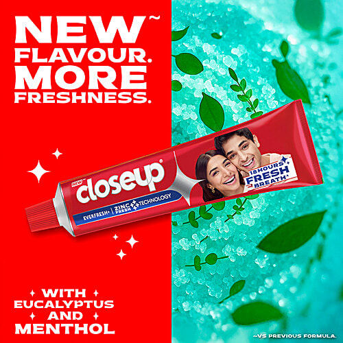 Closeup Toothpaste, 80 g  Long lasting 18 Hours of Fresh Breath