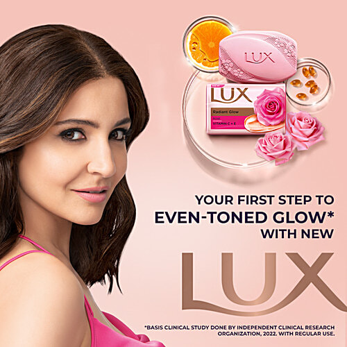 Lux Soft Glow Rose & Vitamin E Soap, 150 g Carton 