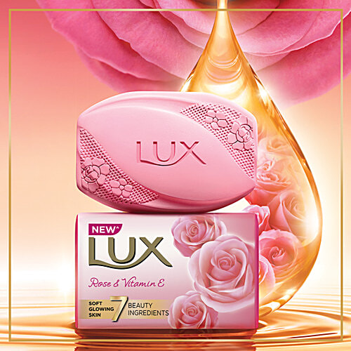 Lux Soft Glow Rose & Vitamin E Soap, 150 g Carton 