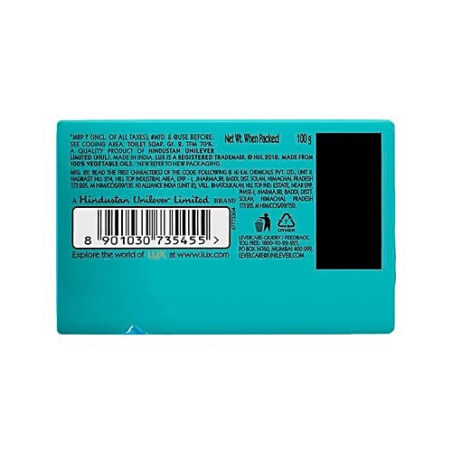 Lux Fresh Splash Water Lily & Cooling Mint Soap Bar, For Refreshed Fragrant Skin, 100 g  For Refreshed Fragrant Skin