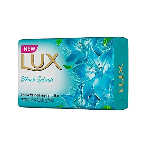 Lux Fresh Splash Water Lily & Cooling Mint Soap Bar, For Refreshed Fragrant Skin, 100 g  For Refreshed Fragrant Skin