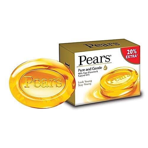 Buy Pears Soap Bar Pure Gentle 125 Gm Online now from Rs.60 onwards